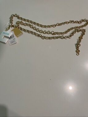 Michael Kors Gold Chain Link Belt